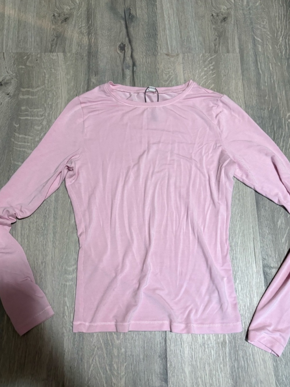 Garage Pale Pink Long Sleeve Crewneck Top size small